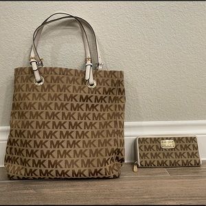 Michael Kors Over the Shoulder Purse and Wallet